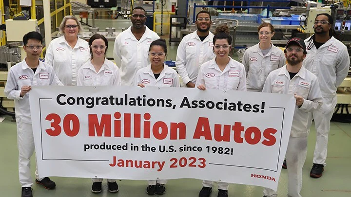 Honda Marks 30 Million Vehicle Production Milestone in the U.S. - Vimarsana News