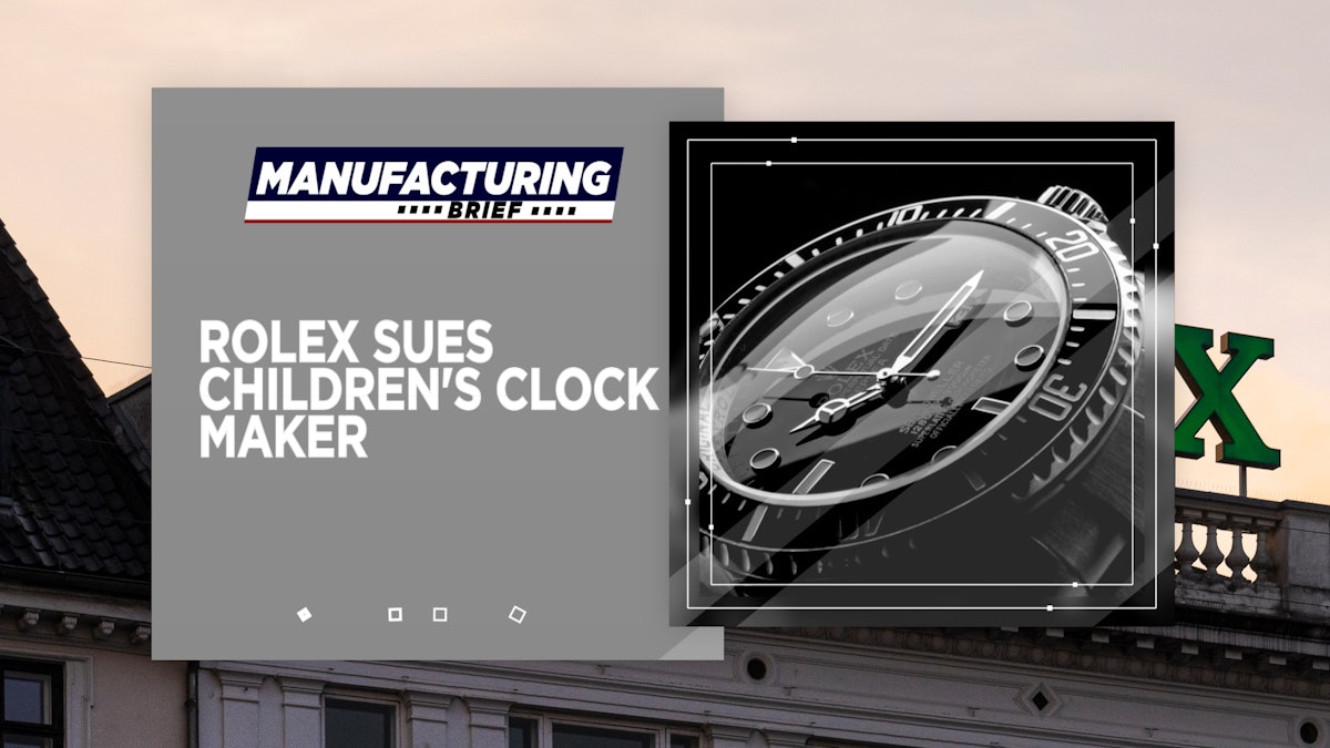 Rolex Sues Children's Clock Maker