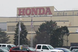 The Honda Marysville Auto Plant is shown on March 18, 2020, in Marysville, Ohio. Ohio's privatized economic development office has finalized an agreement with Honda Wednesday, Feb. 8, 2023, to infuse $237 million into development of a massive battery plant project that the Japanese automaker plans to use to turn the state into its North American electric vehicle hub.