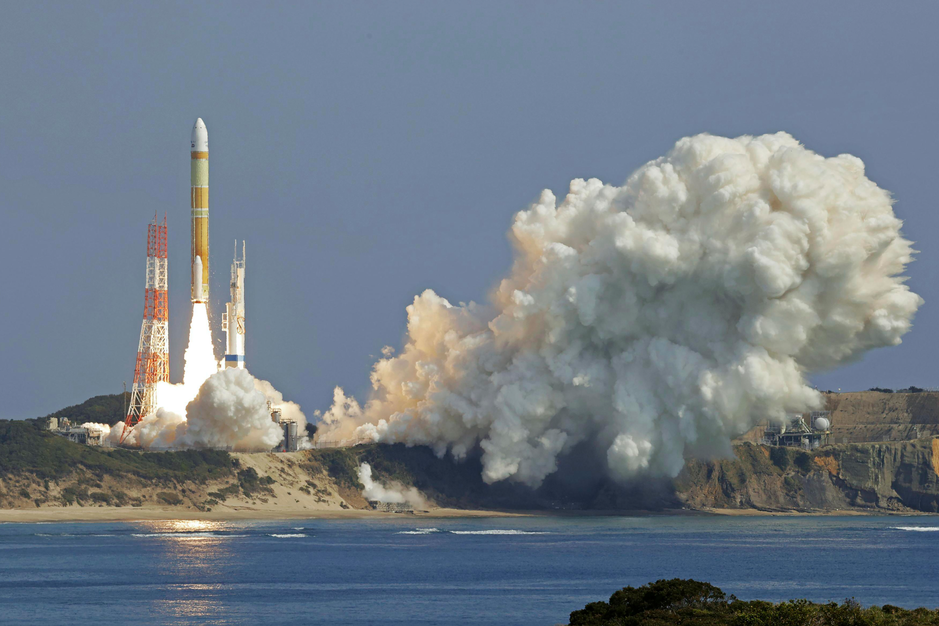 An H3 rocket lifts off from Tanegashima Space Center in Kagoshima, southern Japan Tuesday, March 7, 2023.