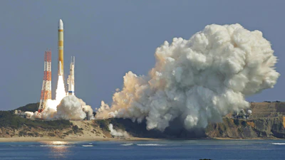An H3 rocket lifts off from Tanegashima Space Center in Kagoshima, southern Japan Tuesday, March 7, 2023.