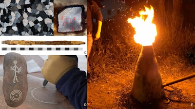 Using geochemical analyses, the researchers were able to prove that stone stelae on the Iberian peninsula that date back to the Final Bronze Age feature complex engravings that could only have been done using tempered steel. This was backed up by metallographic analyses of an iron chisel from the same period and region that showed the necessary carbon content to be proper steel.