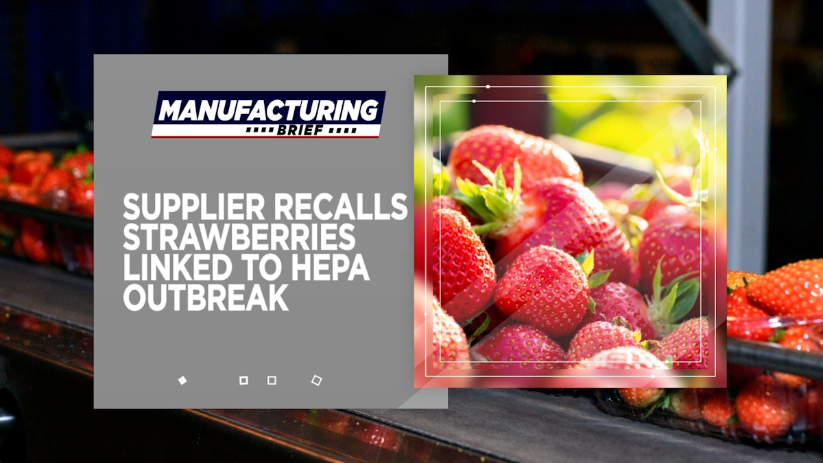 Supplier Recalls Strawberries Linked to HepA Outbreak