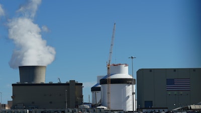 Reactor number 3 and it's cooling tower stands at Georgia Power Co.'s Plant Vogtle nuclear power plant on Jan. 20, 2023, in Waynesboro, Ga.