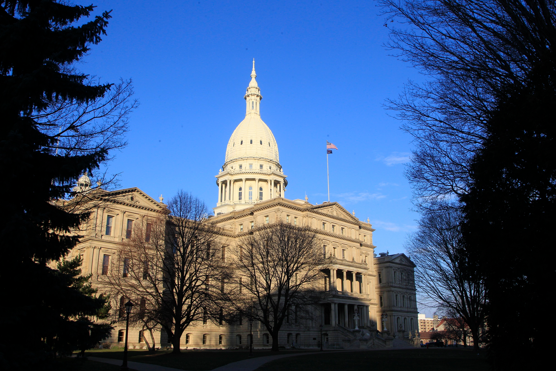 The state Capitol building stands on Dec. 12, 2012, in Lansing, Mich. A Michigan Senate committee gave final legislative approval Thursday, April 20, 2023, to allocate $175 million in state funds to a factory planned by Chinese manufacturer Gotion in northern Michigan that proponents say will create thousands of jobs and be a boon for the local economy.