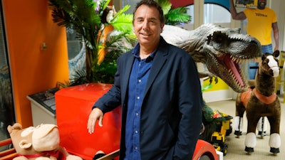 Jay Foreman, CEO of Basic Fun!, stands inside his toy company, Thursday, April 6, 2023, in Boca Raton, Fla. Foreman had to temporarily scuttle plans for an acquisition due to the credit crunch.