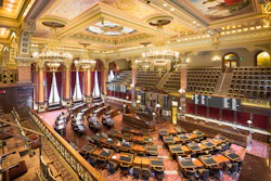 Senate chamber of the Iowa Statehouse, Des Moines.