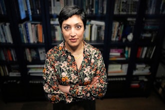 Rumman Chowdhury, co-founder of Humane Intelligence, a nonprofit developing accountable AI systems, poses for a photograph at her home Monday, May 8, 2023, in Katy, Texas.