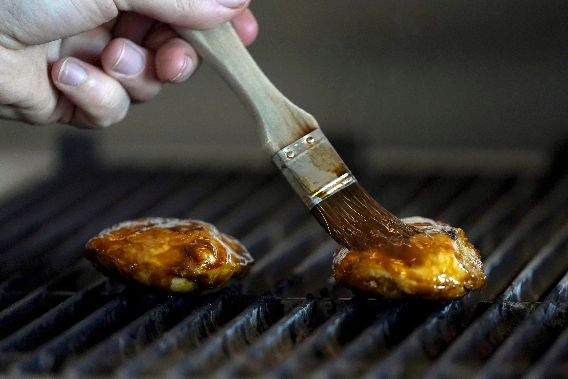 Chef Zach Tyndall prepares Good Meat's cultivated chicken at the Eat Just office in Alameda, Calif., Wednesday, June 14, 2023.