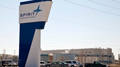 This Thursday, July 25, 2013, photo shows Spirit AeroSystems in Wichita, Ks. The major supplier to the world’s biggest aircraft manufacturers is suspending operations at a critical plant in Kansas after union workers rejected a tentative contract, sending shares of Boeing and Airbus lower Thursday, June 22, 2023.