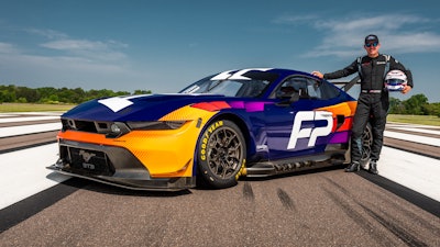 Joey Hand, who won the Le Mans 24 Hours GTE Pro title in 2016 in the No. 68 Ford GT, with the Ford Mustang GT3.