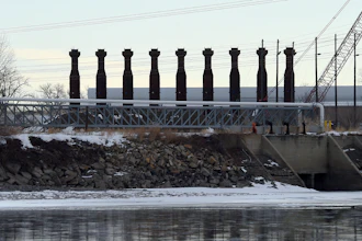 The Northwestern Energy's Laurel Generating Station, a natural gas-fired power plant, is seen under construction near Laurel, Mont., on March 10, 2016.