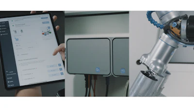 D:PLOY fully automates the collaborative automation deployment process. To get started, integrators install the OR:BASE hardware and cell components and configure the robot. Next, they scan the QR codes provided to connect their device (such as a tablet or laptop) to the OR:BASE and then login to D:PLOY.
