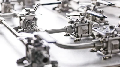 Figure 2. In situations in which vibration damage is expected, mount the valves on fixed locations that are easy to access for future maintenance.