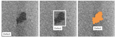 Artificial intelligence and machine learning are powerful techniques for labeling, classifying quality data, localizing problems, and segmenting defects for identification and action during automated CT inspection.