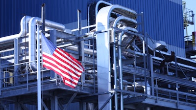 Factory With Flag
