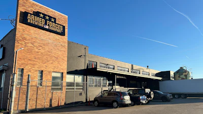 The exterior of Armed Forces Brewing Company's planned taproom and distribution center, Norfolk, Va., Dec. 7, 2023.