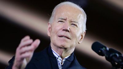 President Joe Biden speaks about his economic agenda at the Wisconsin Black Chamber of Commerce, Wednesday, Dec. 20, 2023, in Milwaukee.