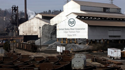 United States Steel's Edgar Thomson Plant in Braddock, Pa. is shown on Feb. 26, 2019.