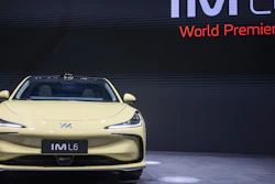 The New MG IM L6 electric car is presented, during the press day at the 91th Geneva International Motor Show (GIMS) in Geneva, Switzerland, Monday, Feb. 26, 2024.