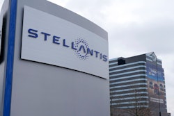 The Stellantis sign appears outside the Chrysler Technology Center in Auburn Hills, Mich, on Jan. 19, 2021.