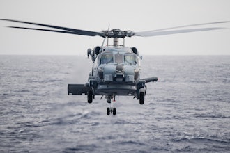 Lockheed Martin will develop a low size, weight, and power airborne defense system for expected use on the U.S. Navy’s MH-60R multi-mission helicopter.