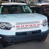 A Ford Bronco is displayed at a Gus Machado Ford dealership on Jan. 23, 2023, in Hialeah, Fla.