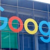 A sign is shown on a Google building at their campus in Mountain View, Calif., on Sept. 24, 2019.
