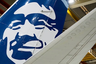 An Alaska Airlines aircraft sits in the airline's hangar at Seattle-Tacoma International Airport Wednesday, Jan. 10, 2024, in SeaTac, Wash.