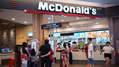 A McDonald's restaurant in a shopping mall in Kuala Lumpur, Malaysia, April 28, 2024.