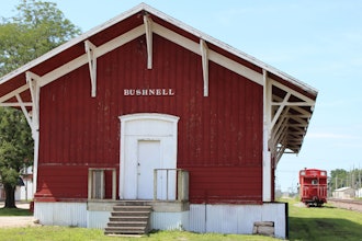 Railroad station in Bushnell, Ill.