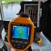 Fluke's thermal imager is demonstrated at Xcelerate 2024 in Orlando.