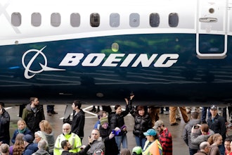A Boeing 737 MAX 7 is displayed during a debut for employees and media on Feb. 5, 2018, in Renton, Wash.