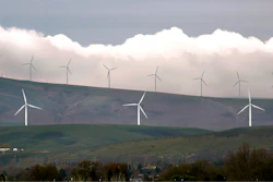 Wind turbines are seen on April 16, 2019, south of Kennewick, Wash. Washington Gov. Jay Inslee on Thursday, May 23, 2024, rejected a recommendation to cut a proposal for what would be the state's largest wind farm in half, giving new life to the $1.7 billion project.