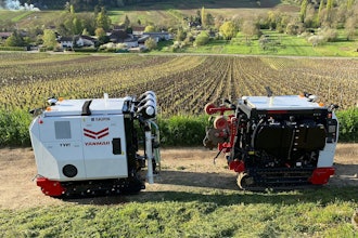 The YV01 autonomous vineyard robot from Yanmar Vineyard Solutions provides solutions to innovate and improve the efficiency and safety of vineyard work.