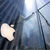 In this June 16, 2020 file photo, the sun is reflected on Apple's Fifth Avenue store in New York.
