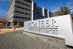 Pioneer Natural Resources Midland headquarters office is shown on Jan. 13, 2021, in Midland, Texas.