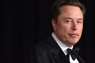 Elon Musk arrives at the 10th Breakthrough Prize Ceremony at the Academy Museum of Motion Pictures in Los Angeles, April 13, 2024.