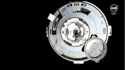Boeing Starliner spacecraft prepares to dock with the International Space Station for the first time on Thursday, June 6, 2024.