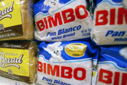 Bimbo bread is displayed on a shelf at a market in Anaheim, Calif.