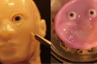 Other methods to bind skin tissue to solid structures come with limitations. This new method can work on complex, curved and even moving surfaces.