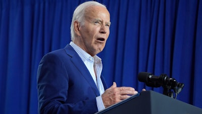 President Joe Biden speaks, June 28, 2024, in New York.