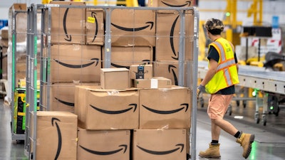 Amazon's DAX7 delivery station during Amazon's Prime Day event, July 16, 2024, South Gate, Calif.
