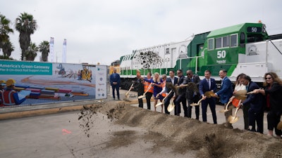 The groundbreaking for 'America's Green Gateway,' the Pier B On-Dock Rail Support Facility in Long Beach, Calif.