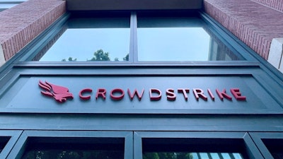 A Crowdstrike office is shown in Sunnyvale, Calif.