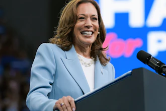 Vice President Kamala Harris speaks during a campaign rally, Tuesday, July 30, 2024, in Atlanta.