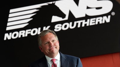 Norfolk Southern CEO Alan Shaw during an interview in Atlanta, June 21, 2023.