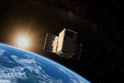 On-orbit render of the Q4S satellite.