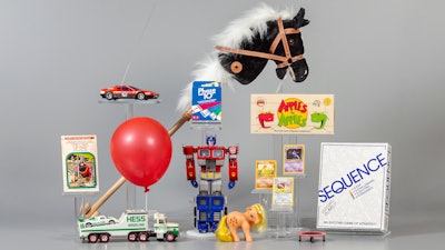 In this undated photo released by the National Toy Hall of Fame showing the 12 finalists being considered for induction this year.