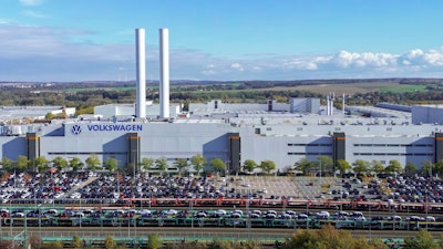 A view of the Volkswagen plant in Zwickau, Germany, on Monday, Oct. 28, 2024.